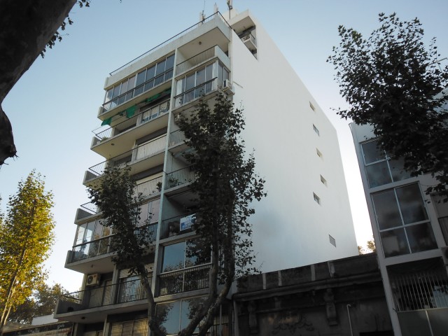 Recuperación de medianeras de edificio.